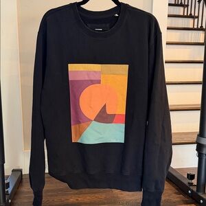 Colorful Graphic Crewneck Sweater